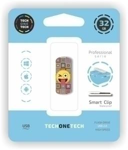 MEMORIA USB 32GB TECHONE EMOJI GUIÑO /TEC4402-32