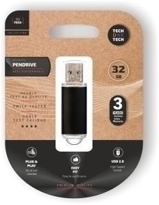 MEMORIA USB 32GB TECHONE BASIC NEGRO /TEC3008-32