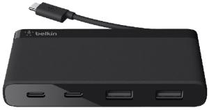 HUB USB BELKIN 4 PUERTOS USB 3.0, 2-USB-C, 2-USB-A /F4U090BTBLK