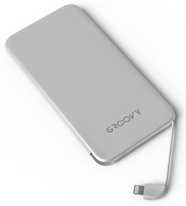 BATERIA POWER BANK GROOVY LIGHTNING APPLE 4000MAH BLANCO