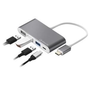 HUB SILVER HT LOGAN USB-C A 4 EN 1 /112001140199