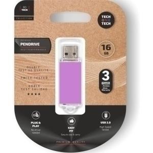 MEMORIA USB 16GB TECHONE BASIC PURPLE /TEC3009-16