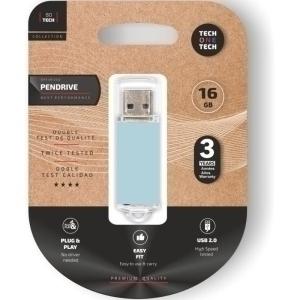 MEMORIA USB 16GB TECHONE BASIC BLUE /TEC3010-16