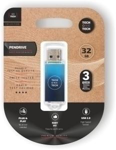 MEMORIA USB 32GB TECHONE BASIC DEEP BLUE /TEC4603-32