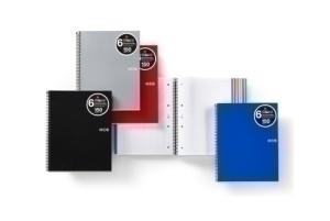 BLOC MIQUELRIUS NOTEBOOK 6 MICR. PP A5 150H 70G CUADRIC. 5X5 AZUL /704