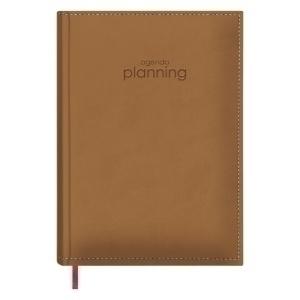 AGENDA DOHE LIBRO DE RESERVAS PERPETUO COSIDO tapa ACOLCHADA POLIPIEL 21x29 D/D CAMEL