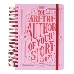 AGENDA ANUAL (2025) MOOVING LIFE WIRE-O tapa EXTRA con GOMA 16,5x22 D/P