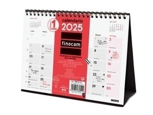 CALENDARIO 2025 FINOCAM SOBREMESA TRIANGULAR MENSUAL PARA ESCRIBIR S 210x150