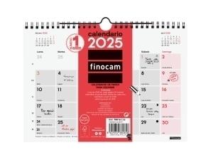 CALENDARIO 2025 FINOCAM PARED MENSUAL PARA ESCRIBIR S 210x150