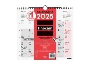 CALENDARIO 2025 FINOCAM PARED MENSUAL PARA ESCRIBIR M 265x245