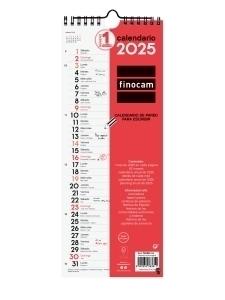 CALENDARIO 2025 FINOCAM PARED MENSUAL PARA ESCRIBIR LARGO M 130x330