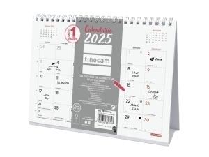 CALENDARIO 2025 FINOCAM SOBREMESA TRIANG. CHIC MES ESCRIBIR S 210x150 BLANCO