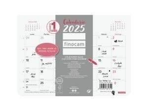 CALENDARIO 2025 FINOCAM PARED CHIC BLOC IMAN MENSUAL ESCRIBIR S 210x150 BLANCO