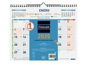 CALENDARIO 2025 FINOCAM PARED COLOR MENSUAL PARA ESCRIBIR M 300x247