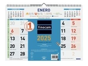 CALENDARIO 2025 FINOCAM PARED COLOR MENSUAL MIXTO L 430x310