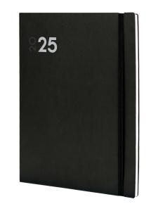 AGENDA 2025 FINOCAM DYNAMIC MARA COSIDA tapa FLEXIBLE GOMA Y12 210x270 S/V NEGRO