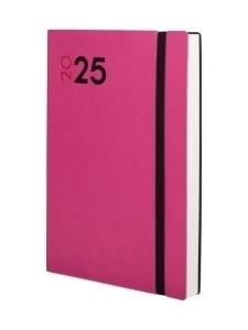 AGENDA 2025 FINOCAM DYNAMIC MARA COSIDA tapa FLEXIBLE GOMA Y10 140x204 D/P FUCSIA