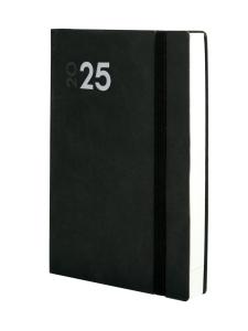 AGENDA 2025 FINOCAM DYNAMIC MARA COSIDA tapa FLEXIBLE GOMA Y10 140x204 D/P NEGRO