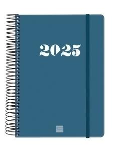 AGENDA 2025 FINOCAM ESPIRAL MY ESPIRAL tapa EXTRA GOMA E10 155x212 D/P AZUL