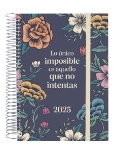 AGENDA 2025 FINOCAM ESPIRAL DESIGN COLEC. ESPIRAL tapa PP GOMA E10 155x212 D/P IMPOSIBLE