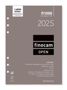 RECAMBIO AGENDA 2025 FINOCAM R1098 OPEN 1000 155x215 ANUALIDAD D/P