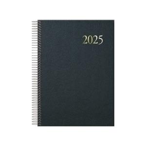 AGENDA ANUAL (2025) DOHE SEGOVIA ESPIRAL tapa EXTRA 14x20 D/P NEGRO