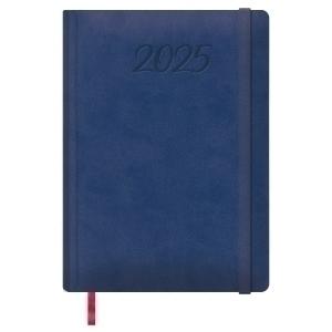 AGENDA 2025 DOHE MANAOS COSIDA tapa ACOLCH. POLIPIEL GOMA 17x24 D/P AZUL