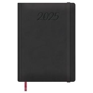 AGENDA 2025 DOHE MANAOS COSIDA tapa ACOLCH. POLIPIEL GOMA 17x24 D/P NEGRO