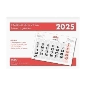 CALENDARIO 2025 DOHE FALDILLA DOHE MENSUAL NUMEROS GRANDES 21x30