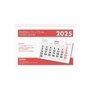 CALENDARIO 2025 DOHE FALDILLA DOHE MENSUAL NUMEROS GRANDES 15x21