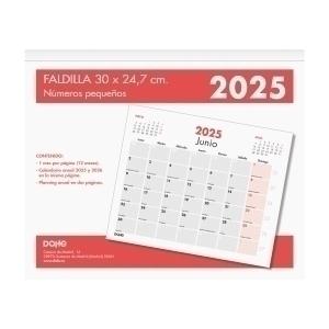 CALENDARIO 2025 DOHE FALDILLA DOHE MENSUAL NUMEROS PEQUEÑOS 24,7x30