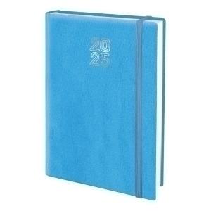 AGENDA ANUAL (2025) EDEUSTO IMPRUNETA COSIDA tapa ACOLCHADA con GOMA D11 170x240 D/P AZUL (C53)