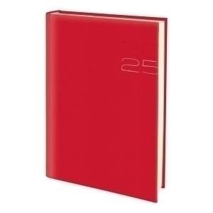 AGENDA ANUAL (2025) EDEUSTO POSITANO COSIDA tapa ACOLCHADA E11 170x240 D/P ROJO (C20)