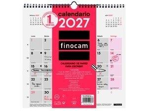 CALENDARIO (2027) FINOCAM PARED MENSUAL PARA ESCRIBIR 300x300