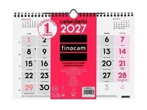 CALENDARIO (2027) FINOCAM PARED MENSUAL NUMEROS GRANDES M 300x210