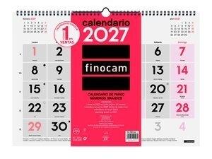 CALENDARIO (2027) FINOCAM PARED MENSUAL NUMEROS GRANDES L 430x310