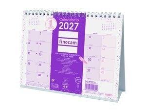 CALENDARIO (2027) FINOCAM SOBREMESA TRIANGULAR CHIC MENSUAL PARA ESCRIBIR S 210x150 MORADO