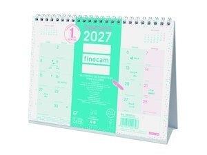 CALENDARIO (2027) FINOCAM SOBREMESA TRIANGULAR CHIC MENSUAL PARA ESCRIBIR S 210x150 TURQUESA