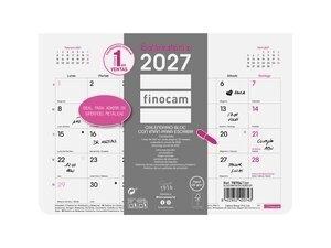 CALENDARIO (2027) FINOCAM PARED CHIC BLOC IMAN MENSUAL PARA ESCRIBIR S 210x150 BLANCO