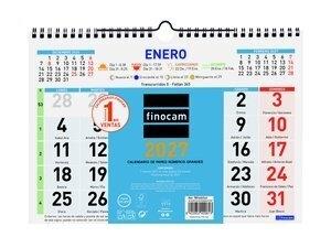 CALENDARIO (2027) FINOCAM PARED COLOR MENSUAL NUMEROS GRANDES M 300x210