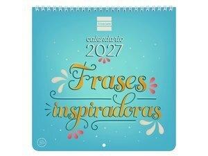 CALENDARIO (2027) FINOCAM PARED ESPIRAL ART MENSUAL PARA ESCRIBIR 210x210 FRASES INSPIRADORAS