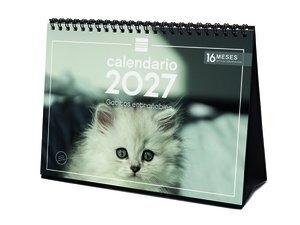 CALENDARIO (2027) FINOCAM SOBREMESA IMAGENES MENSUAL PARA ESCRIBIR S 210x150 GATITOS