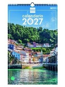 CALENDARIO (2027) FINOCAM PARED ESPIRAL IMAGENES MENSUAL PARA ESCRIBIR 250x400 PUEBLOS CON ENCANTO
