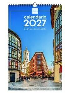 CALENDARIO (2027) FINOCAM PARED ESPIRAL IMAGENES MENSUAL PARA ESCRIBIR 250x400 CIUDADES CON ENCANTO