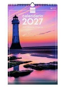 CALENDARIO (2027) FINOCAM PARED ESPIRAL IMAGENES MENSUAL PARA ESCRIBIR 250x400 ATARDECERES MAGICOS