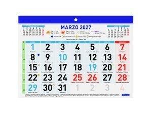 CALENDARIO (2027) FINOCAM FALDILLA MENSUAL NUMEROS GRANDES F92 210x150
