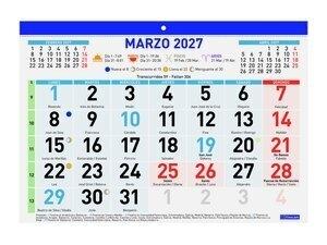 CALENDARIO (2027) FINOCAM FALDILLA MENSUAL NUMEROS GRANDES F93 300x210