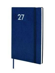 AGENDA ANUAL (2027) FINOCAM DYNAMIC MARA COSIDA tapa FLEXIBLE con GOMA Y4 120x170 S/V AZUL