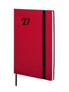 AGENDA ANUAL (2027) FINOCAM DYNAMIC MARA COSIDA tapa FLEXIBLE con GOMA Y4 120x170 S/V ROJO