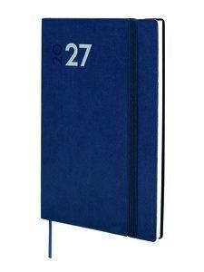 AGENDA ANUAL (2027) FINOCAM DYNAMIC MARA COSIDA tapa FLEXIBLE con GOMA Y10 140x204 S/V AZUL